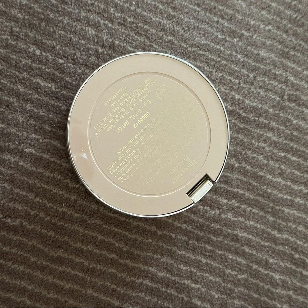 Clarins Bronzing Powder Compact in Warm Brown & Gold Case